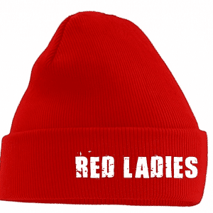 Mütze Rot Weiß Gestickt