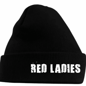 Mütze Schwarz/Weiß Gestickt